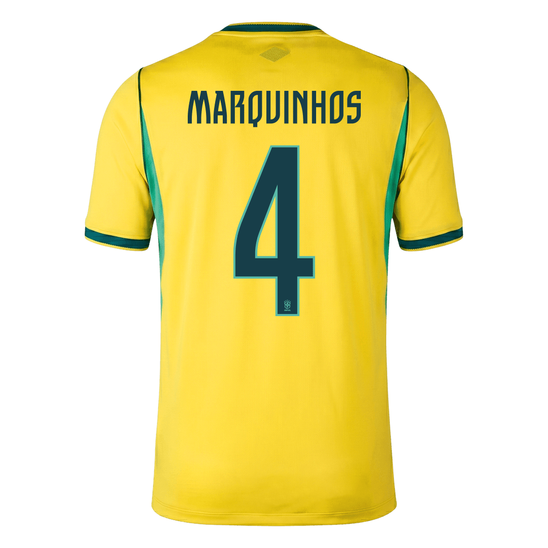 Brasil Hjemmedrakt VM 2026 – MARQUINHOS #4 – bilde 6