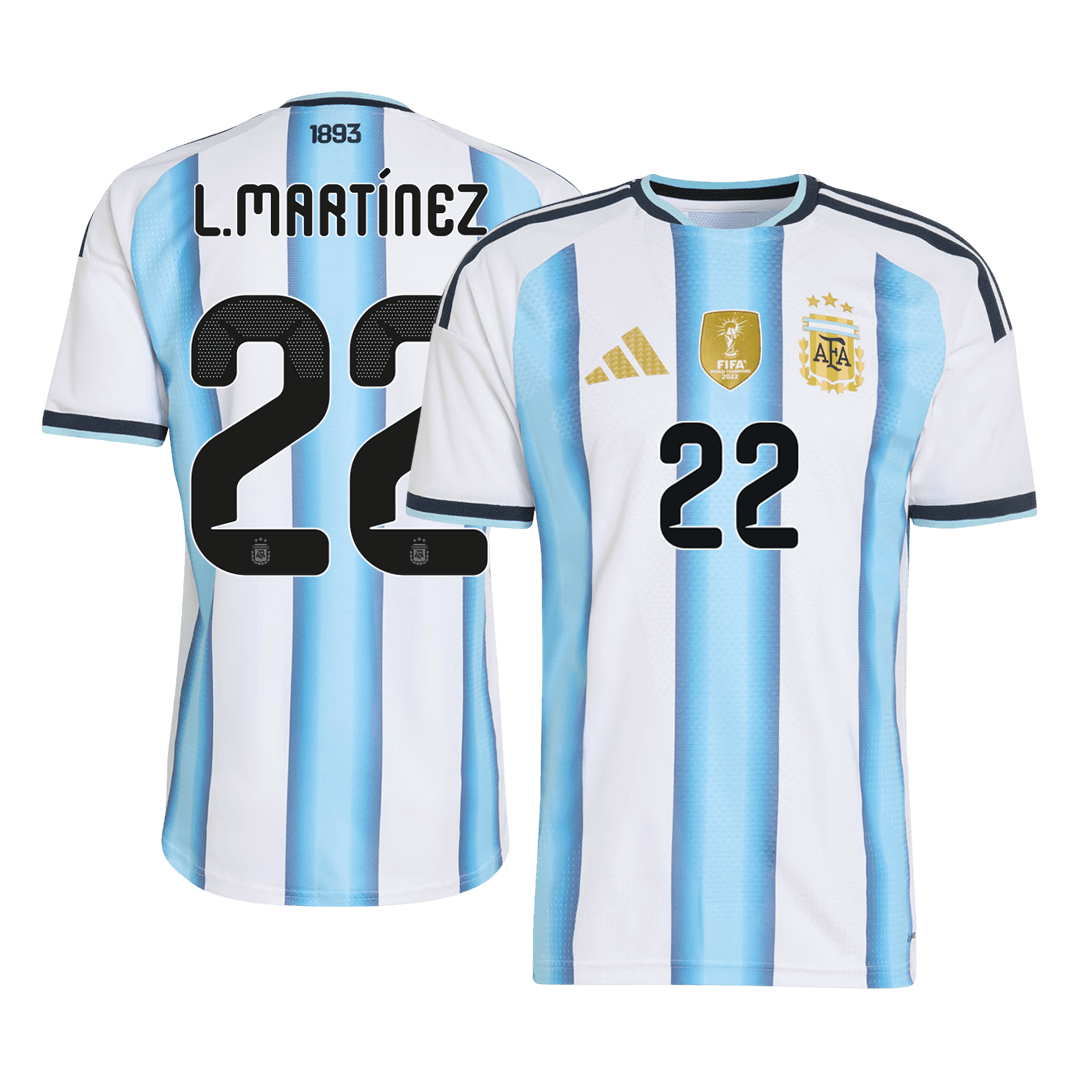 Argentina Hjemmedrakt VM 2026 – L.MARTÍNEZ #22 (Spillerversjon)