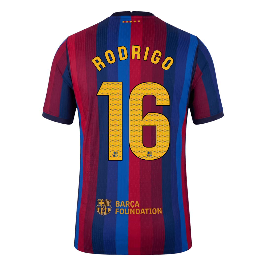 Barcelona Hjemmedrakt 2026/27 – RODRIGO #16 (Spillerversjon)