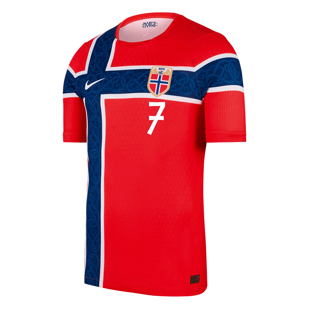 Norge Hjemmedrakt VM 2026 – SØRLOTH #7 (Spillerversjon) – bilde 2