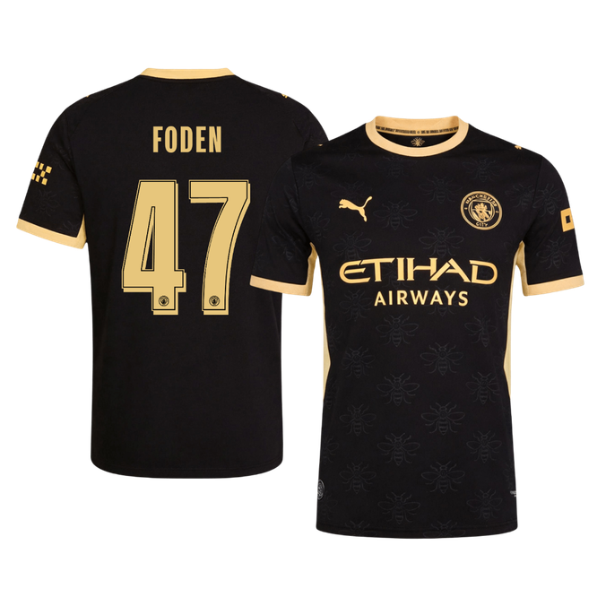 Manchester City Bortedrakt 2026/27 – FODEN #47 – UCL (Spillerversjon)