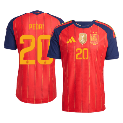 [Champion Edition] Spania Hjemmedrakt VM 2026 – PEDRI #20 (Spillerversjon)
