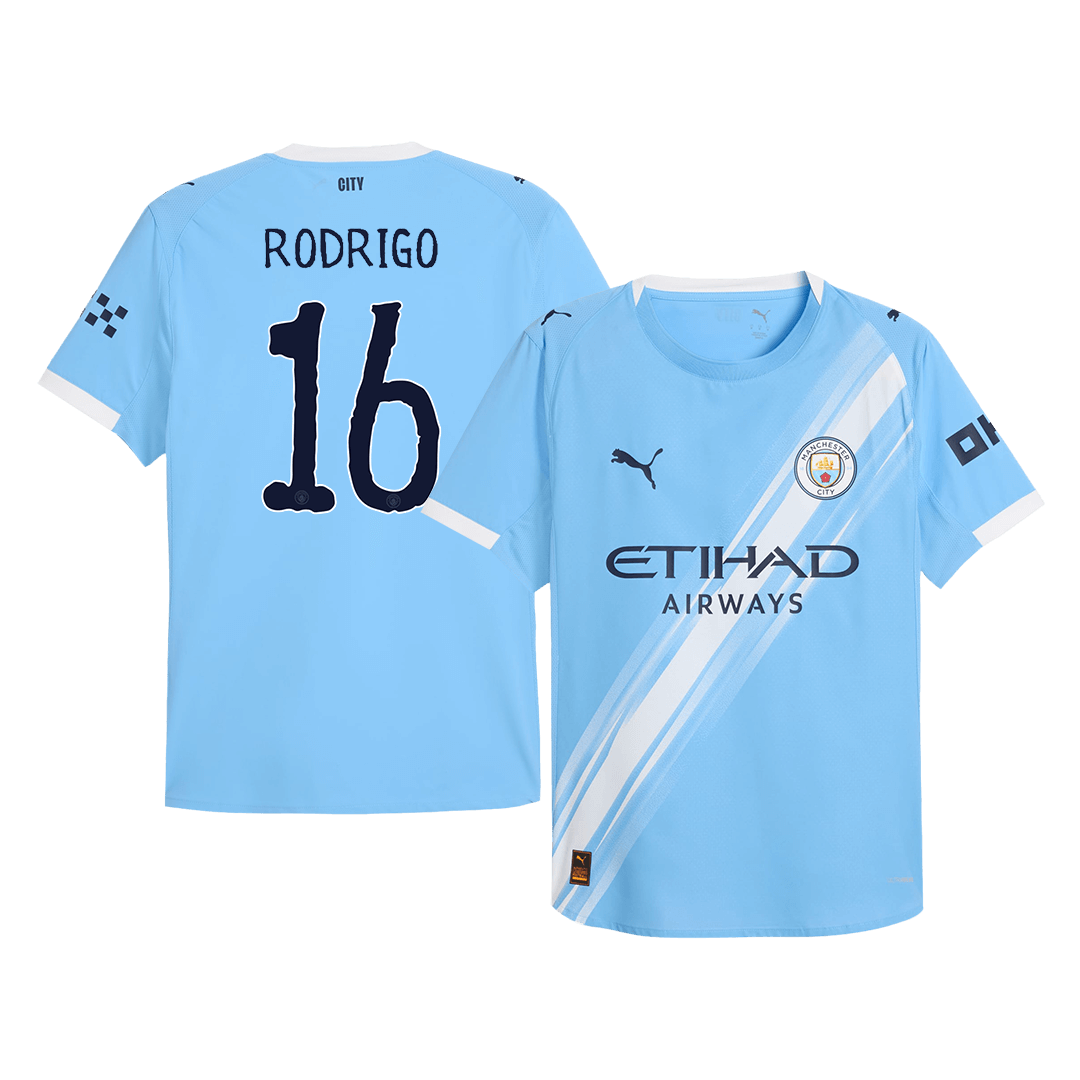 Manchester City Hjemmedrakt VM 2025/26 – RODRIGO #16 (Spillerversjon)