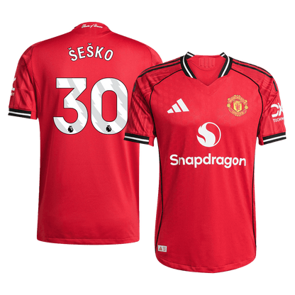 Manchester United Hjemmedrakt 2025/26 – ŠEŠKO #30 (Spillerversjon)