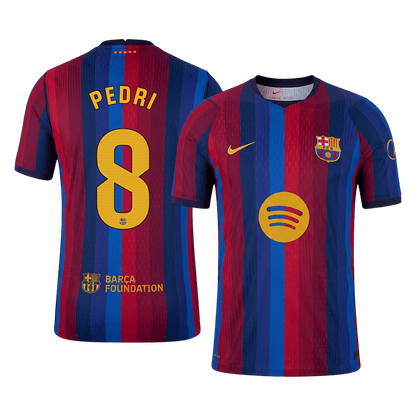 Barcelona Hjemmedrakt 2026/27 – PEDRI #8 (Spillerversjon)