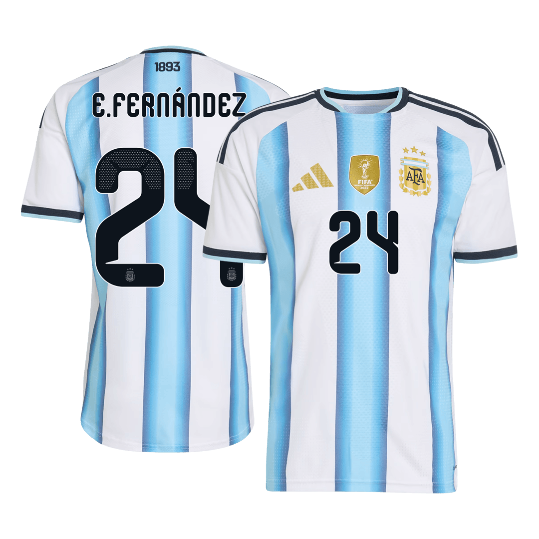 Argentina Hjemmedrakt VM 2026 – E. FERNÁNDEZ #24 (Spillerversjon)