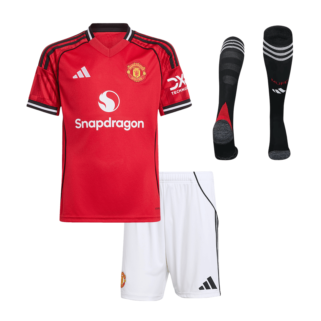 Manchester United Hjemmedraktsett Barn 3-deler 2025/26
