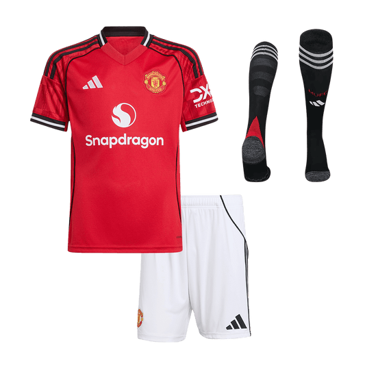 Manchester United Hjemmedraktsett Barn 3-deler 2025/26