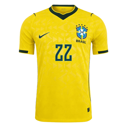 Brasil Hjemmedrakt VM 2026 – JOÃO PEDRO #22 (Spillerversjon) – bilde 2