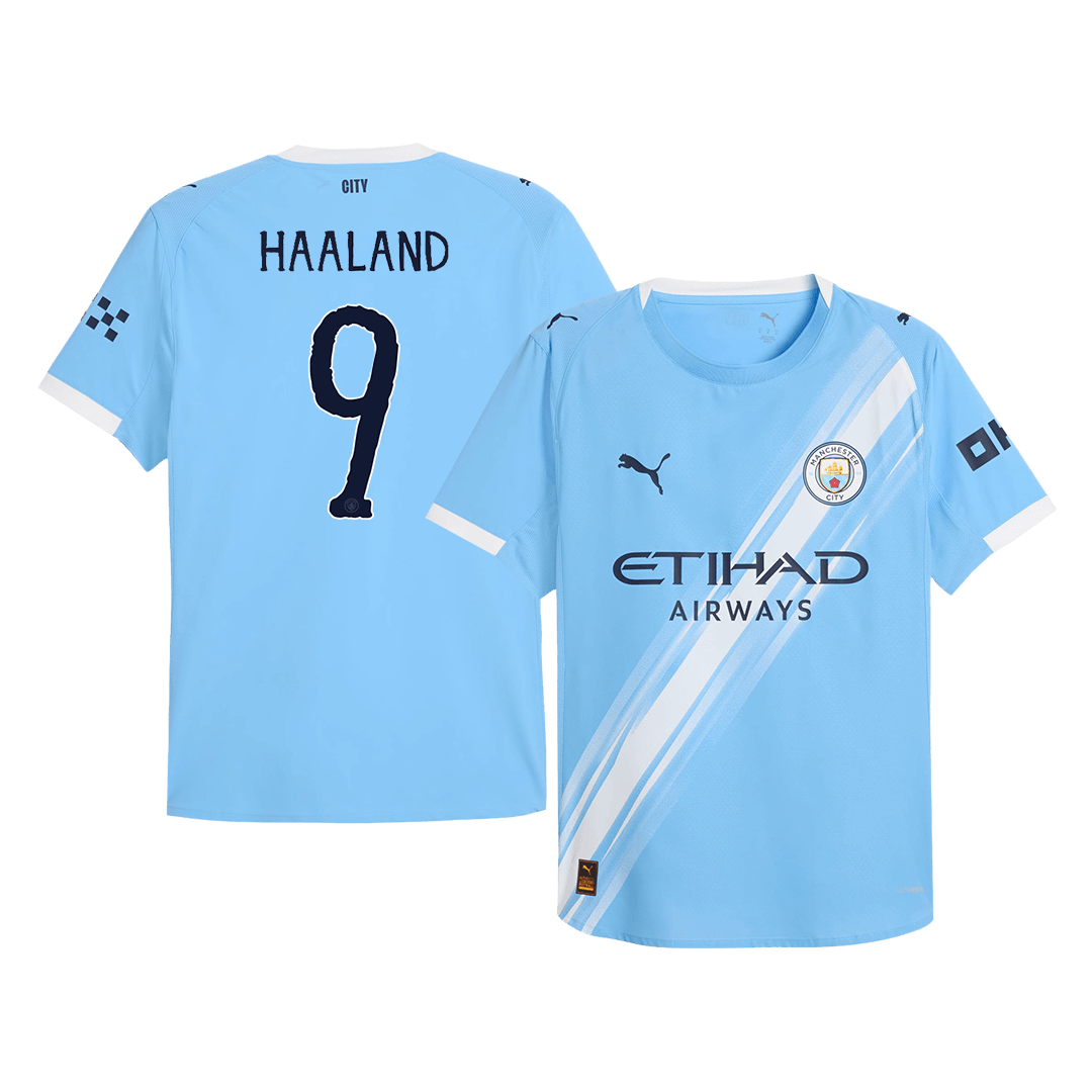Manchester City Hjemmedrakt VM 2025/26 – HAALAND #9 (Spillerversjon)