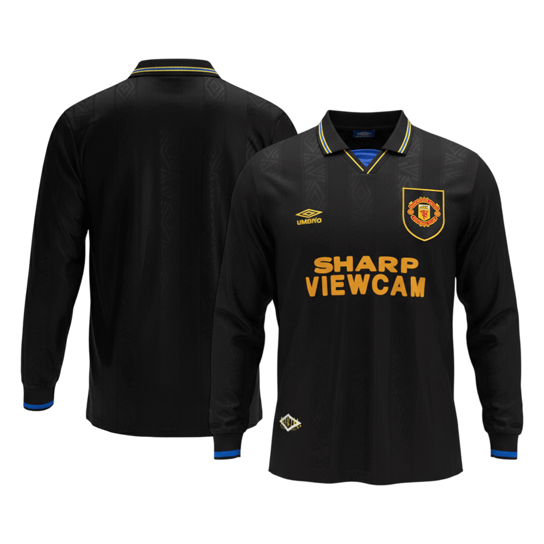 Manchester United Retro Langermet Bortedrakt 1993/94 – bilde 9