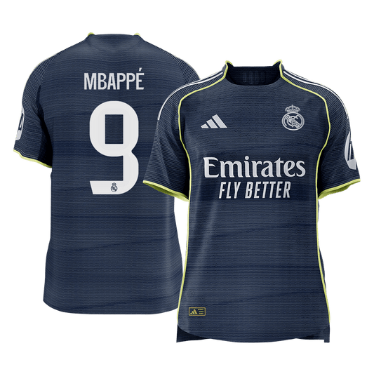 Real Madrid Bortedrakt 2025/26 – MBAPPÉ #9 (Spillerversjon) [PREMIUM]