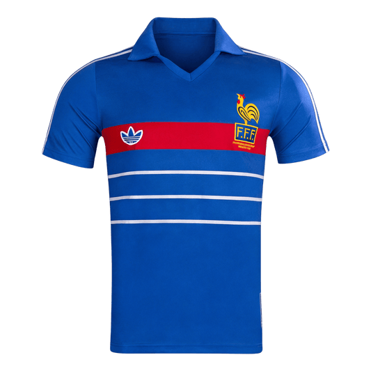 Frankrike Retro Hjemmedrakt 1984