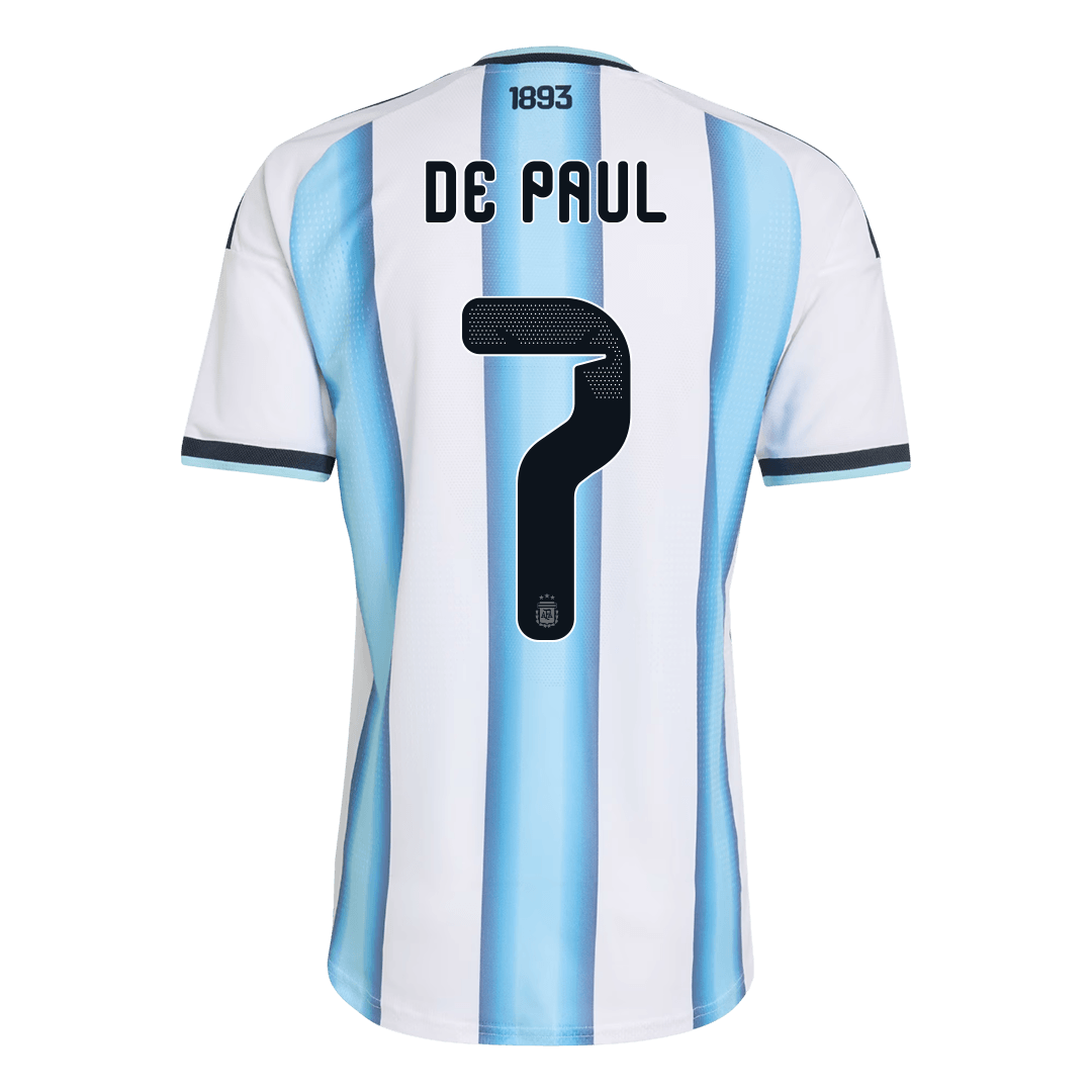 Argentina Hjemmedrakt VM 2026 – DE PAUL #7 (Spillerversjon) – bilde 3