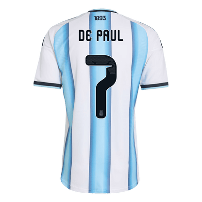 Argentina Hjemmedrakt VM 2026 – DE PAUL #7 (Spillerversjon) – bilde 3