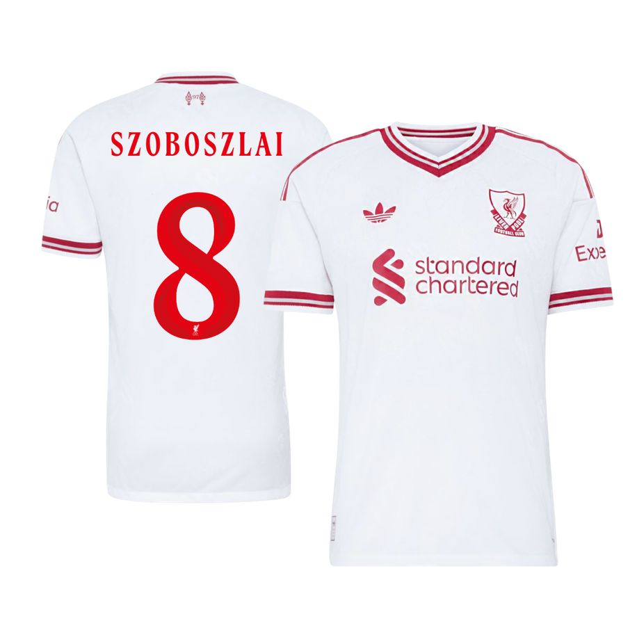 Liverpool Bortedrakt 2026/27 – SZOBOSZLAI #8 – UCL (Spillerversjon)