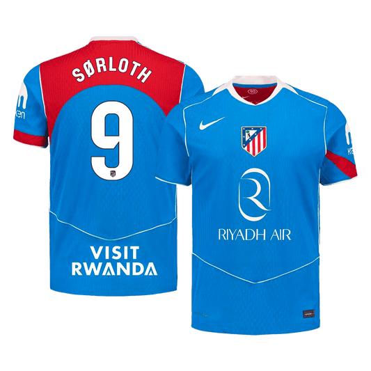 Atletico Madrid Tredjedrakt 2025/26 – SØRLOTH #9 (Spillerversjon)