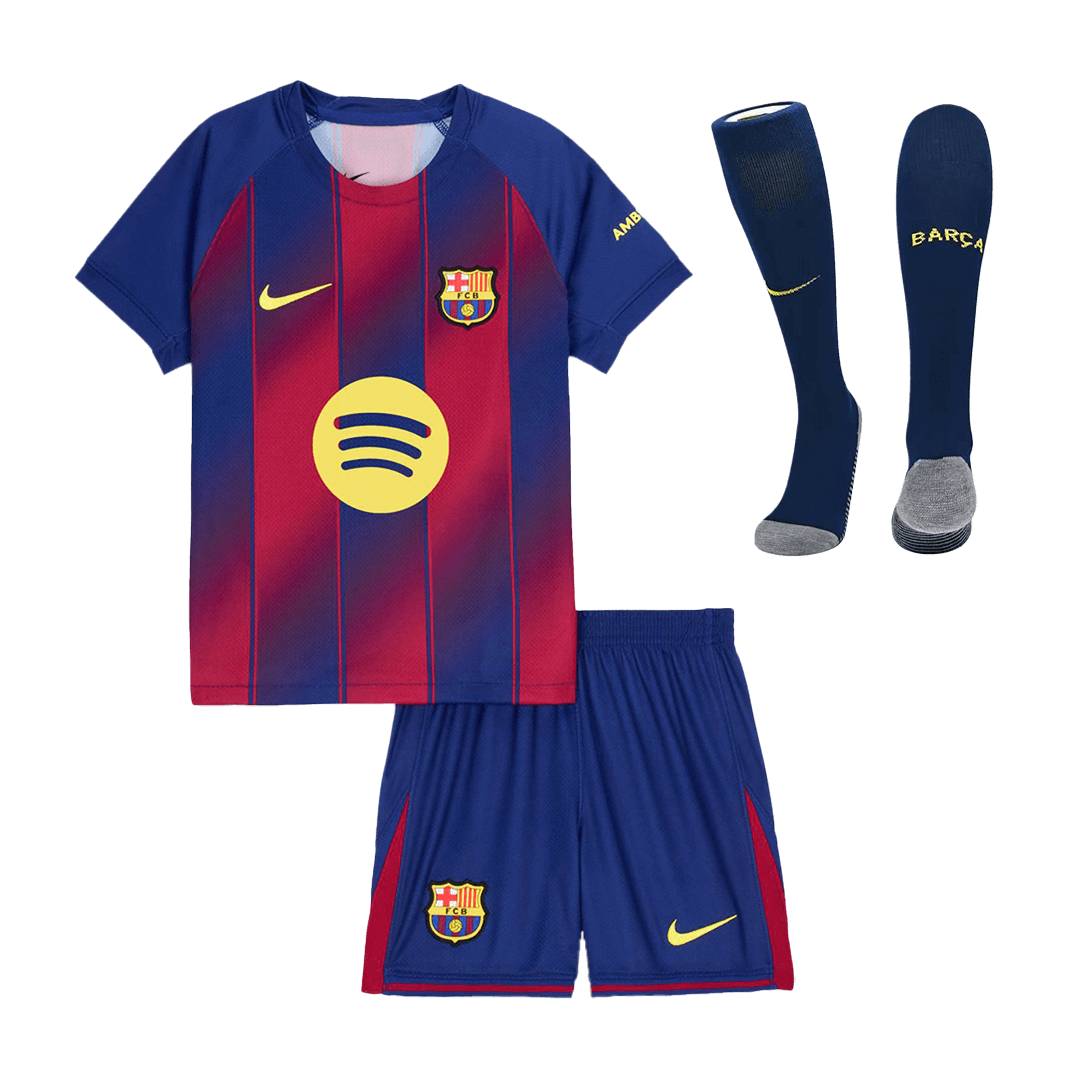 Barcelona Hjemmedraktsett Barn 3-deler 2025/26