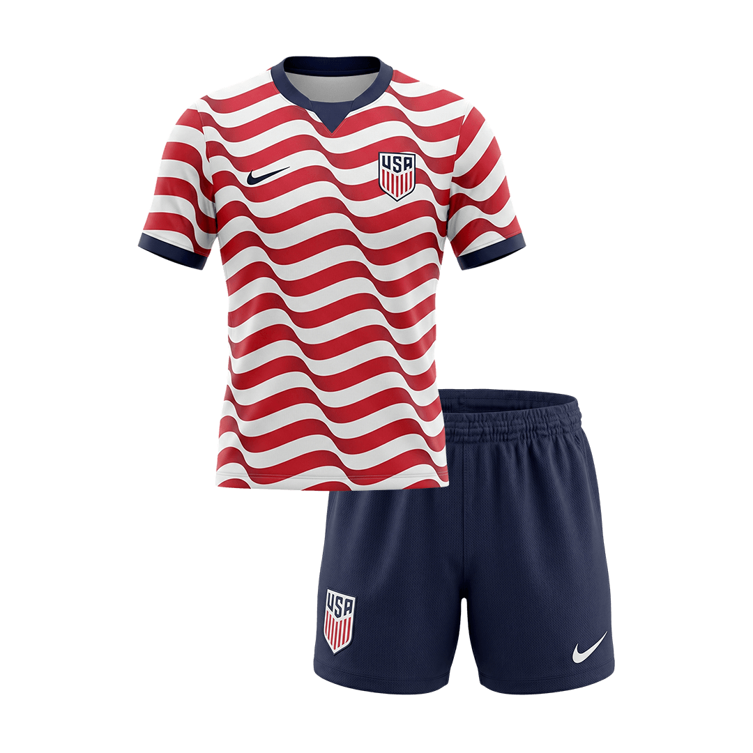 USA Hjemmedraktsett Barn VM 2026 Fullmønster