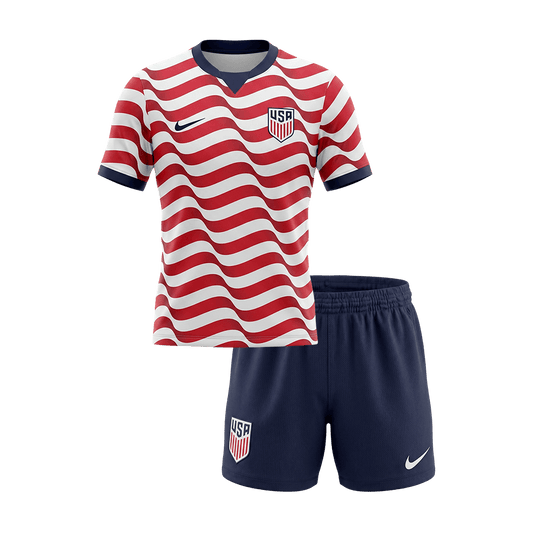 USA Hjemmedraktsett Barn VM 2026 Fullmønster