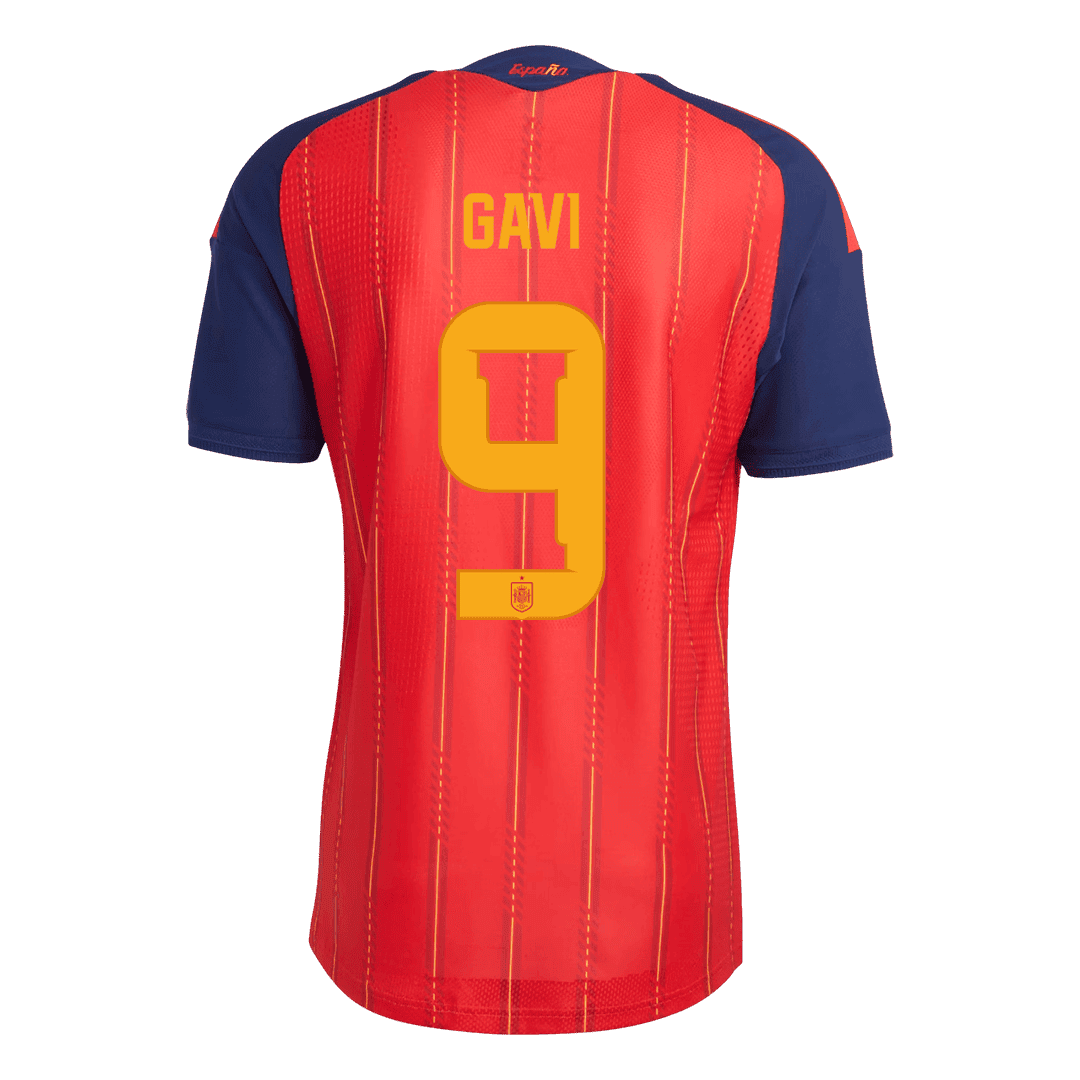 [Champion Edition] Spania Hjemmedrakt VM 2026 – GAVI #9 (Spillerversjon)