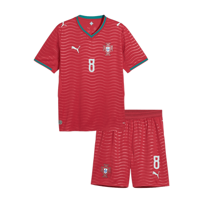 Portugal Hjemmedraktsett Barn VM 2026 – B. FERNANDES #8 [PREMIUM] – bilde 11