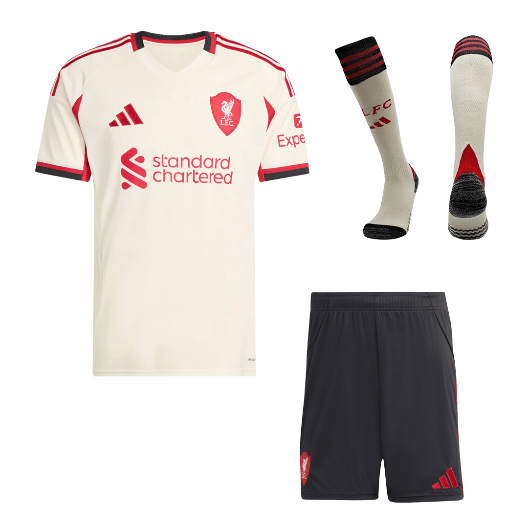 Liverpool Bortedraktsett 3-deler 2025/26