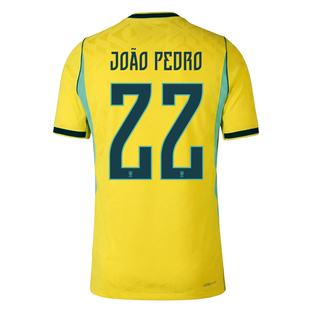 Brasil Hjemmedrakt VM 2026 – JOÃO PEDRO #22 (Spillerversjon) – bilde 3
