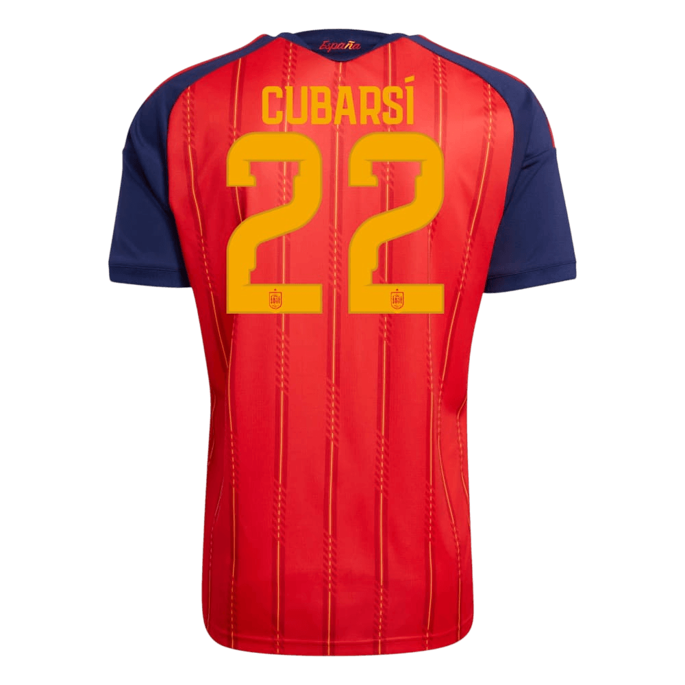 [Champion Edition] Spania Hjemmedrakt VM 2026 – CUBARSÍ #22 (Spillerversjon)