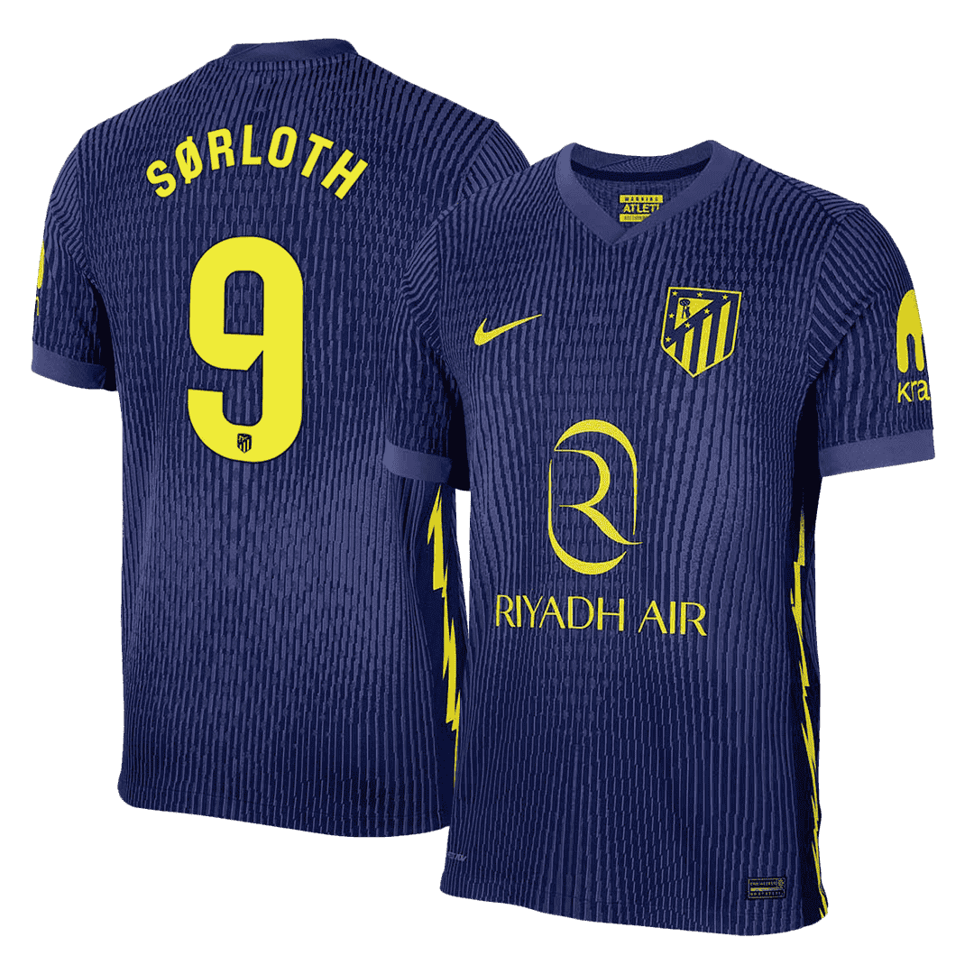 Atletico Madrid Bortedrakt 2025/26 – SØRLOTH #9 (Spillerversjon)