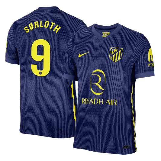 Atletico Madrid Bortedrakt 2025/26 – SØRLOTH #9 (Spillerversjon)