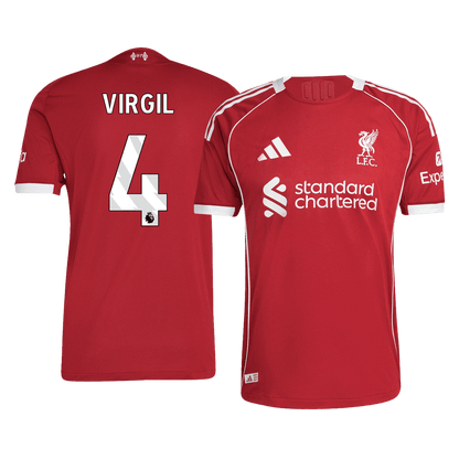 Liverpool Hjemmedrakt 2025/26 – VIRGIL #4 (Spillerversjon)