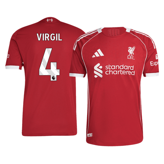 Liverpool Hjemmedrakt 2025/26 – VIRGIL #4 (Spillerversjon)