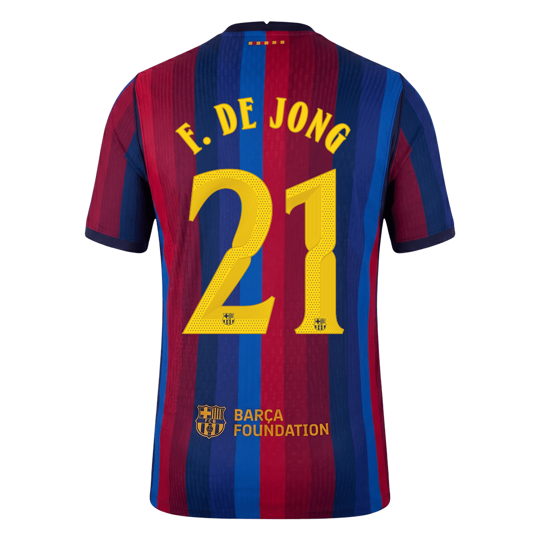 Barcelona Hjemmedrakt 2026/27 – F. DE JONG #21 – UCL (Spillerversjon)