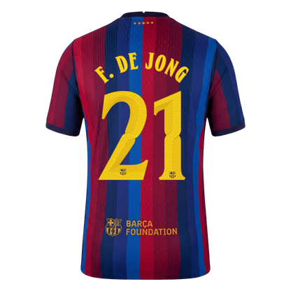 Barcelona Hjemmedrakt 2026/27 – F. DE JONG #21 – UCL (Spillerversjon)