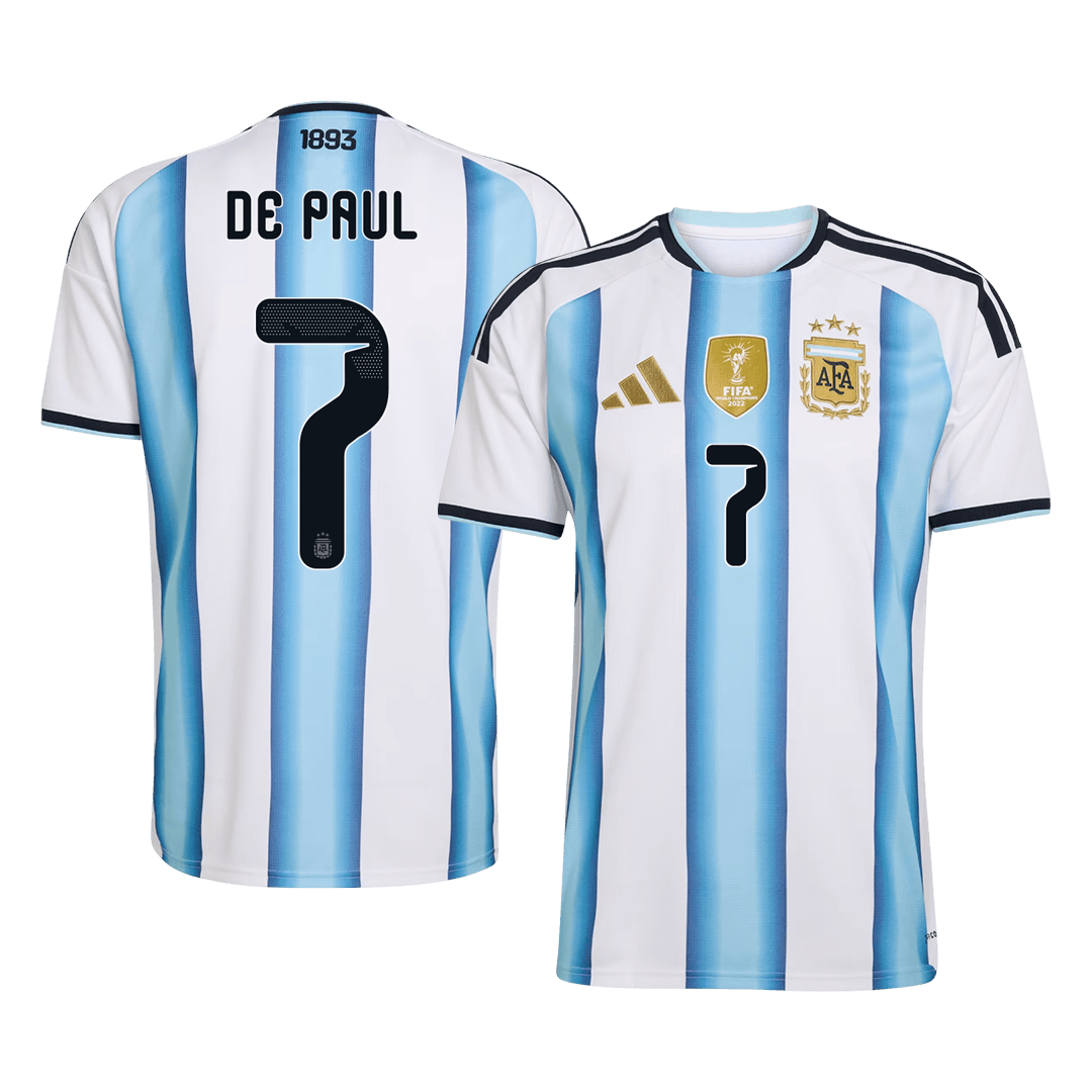 Argentina Hjemmedrakt VM 2026 – DE PAUL #7 [PREMIUM]