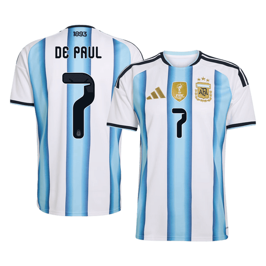 Argentina Hjemmedrakt VM 2026 – DE PAUL #7 [PREMIUM]