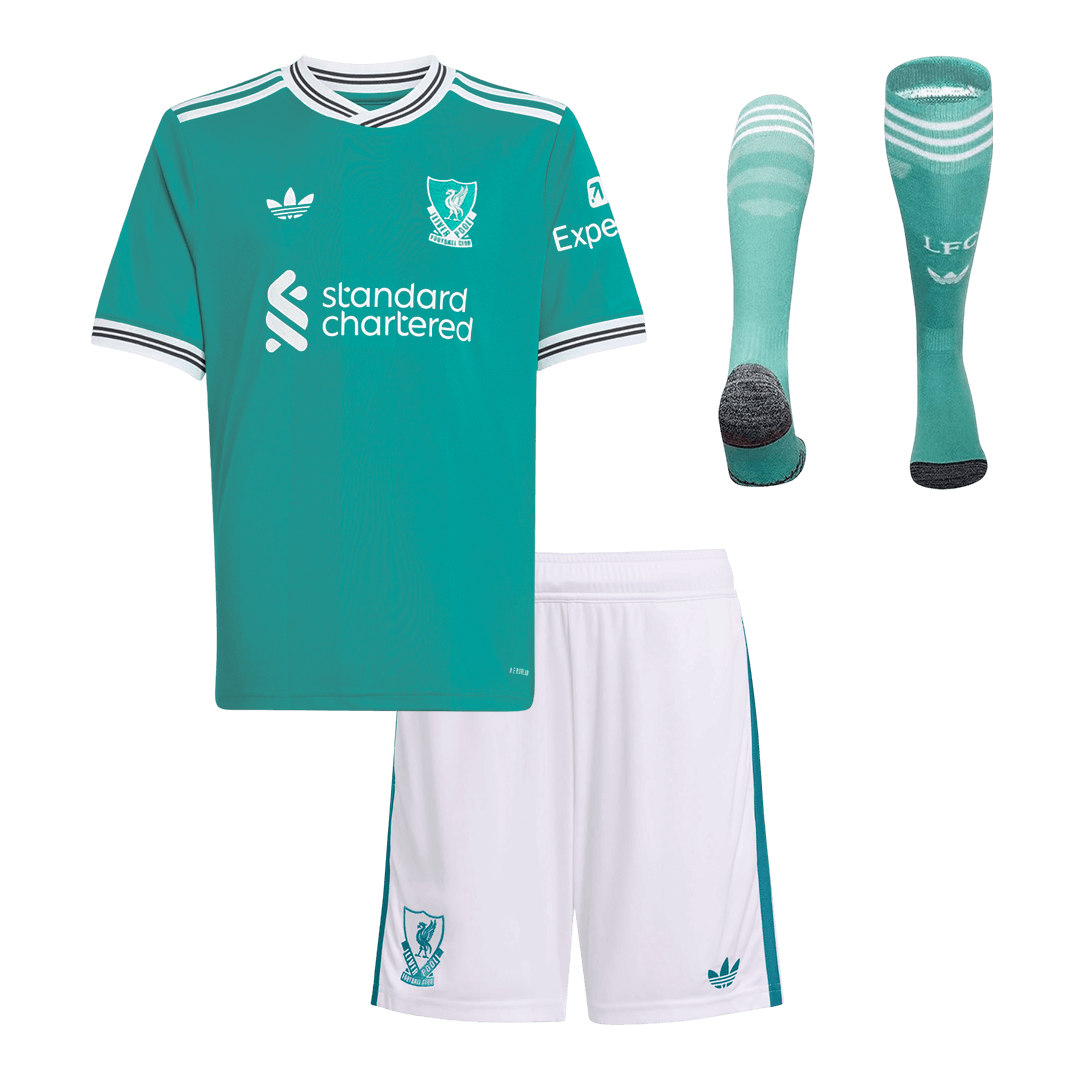 Liverpool Tredjedraktsett Barn 3-deler 2025/26