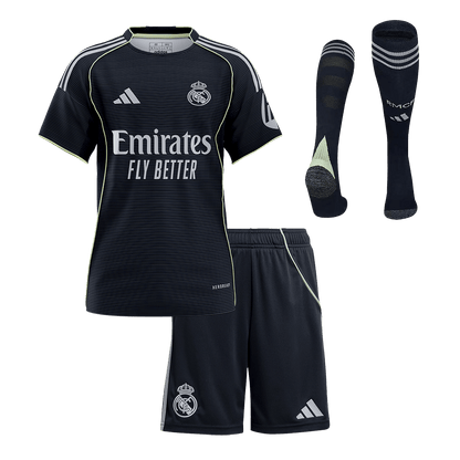Real Madrid Bortedraktsett Barn 3-deler 2025/26 [PREMIUM]