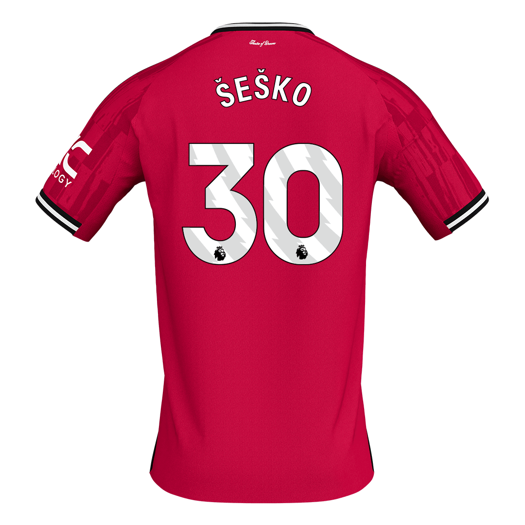Manchester United Hjemmedrakt 2025/26 – ŠEŠKO #30 [PREMIUM] – bilde 9