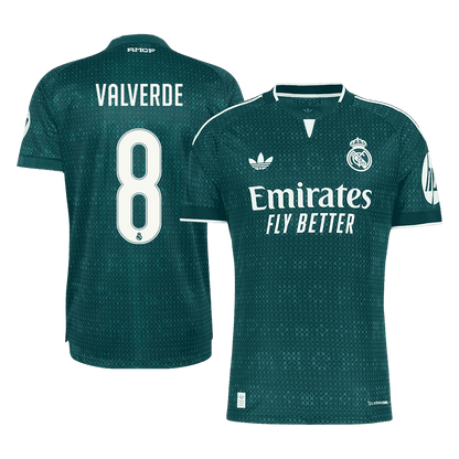 Real Madrid Bortedrakt 2026/27 – VALVERDE #8 (Spillerversjon)
