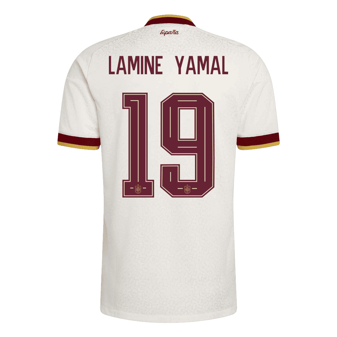 [Champion Edition] Spania Bortedrakt VM 2026 – LAMINE YAMAL #19 (Spillerversjon)