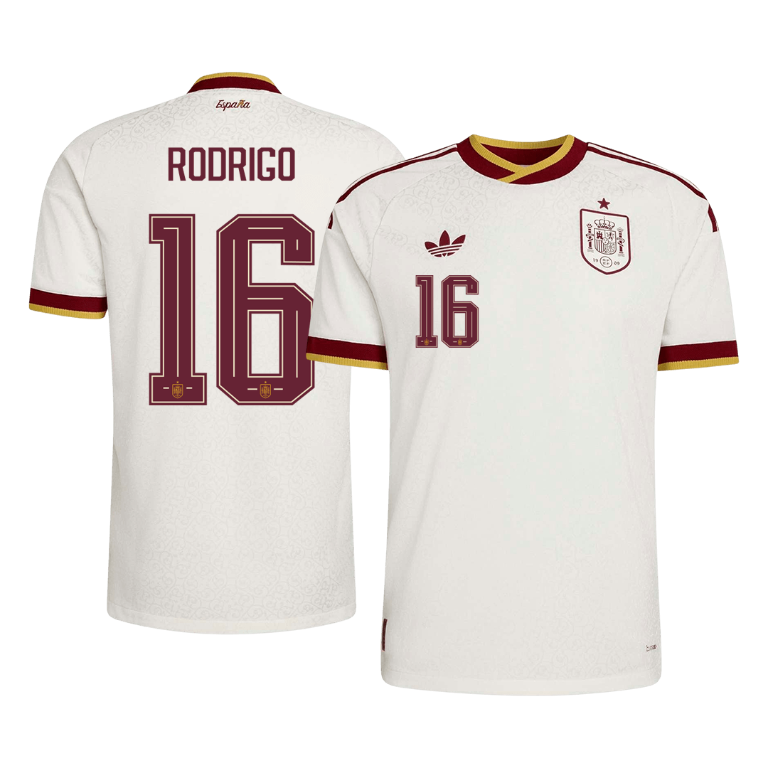 Spania Bortedrakt VM 2026 – RODRIGO #16 (Spillerversjon)