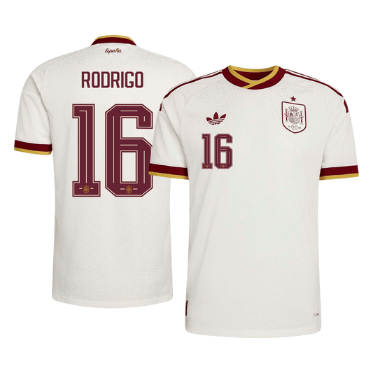 Spania Bortedrakt VM 2026 – RODRIGO #16 (Spillerversjon)