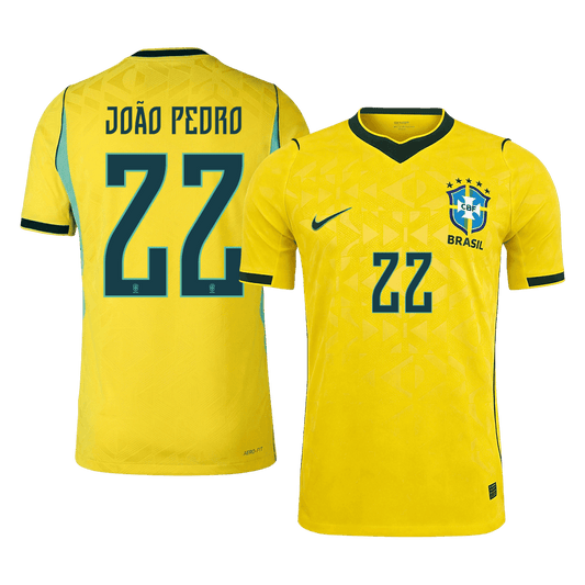 Brasil Hjemmedrakt VM 2026 – JOÃO PEDRO #22 (Spillerversjon)