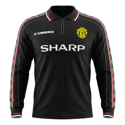 Manchester United Retro Langermet Bortedrakt 1998