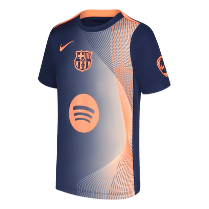 Barcelona Oppvarmingsdrakt 2025/26 (Oransje)