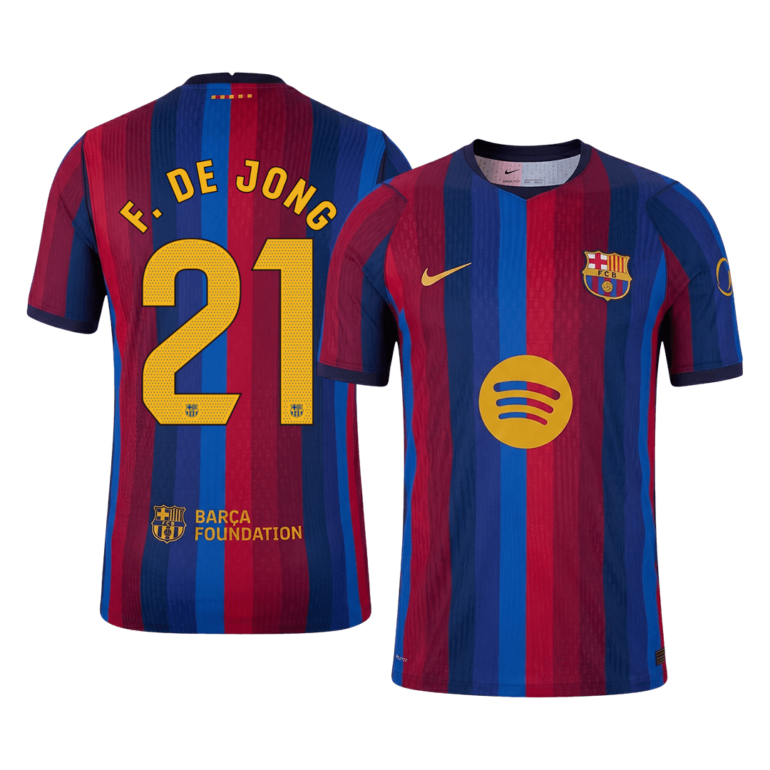 Barcelona Hjemmedrakt 2026/27 – F. DE JONG #21 (Spillerversjon)