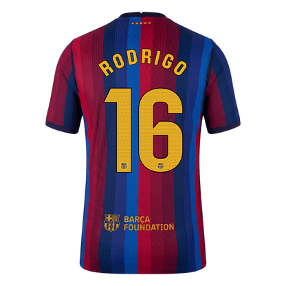 Barcelona Hjemmedrakt 2026/27 – RODRIGO #16 (Spillerversjon)