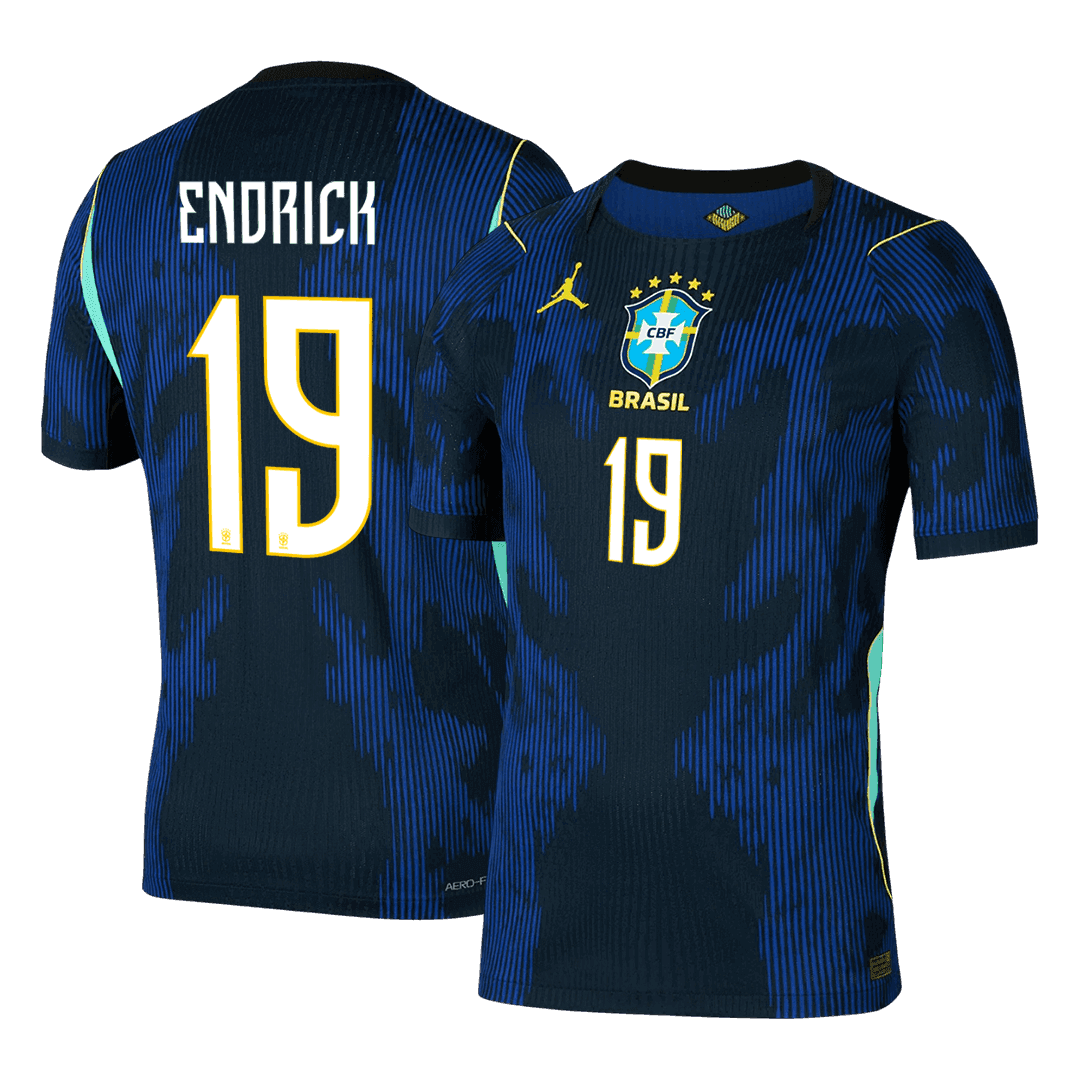 Brasil Bortedrakt VM 2026 – ENDRICK #19 (Spillerversjon)